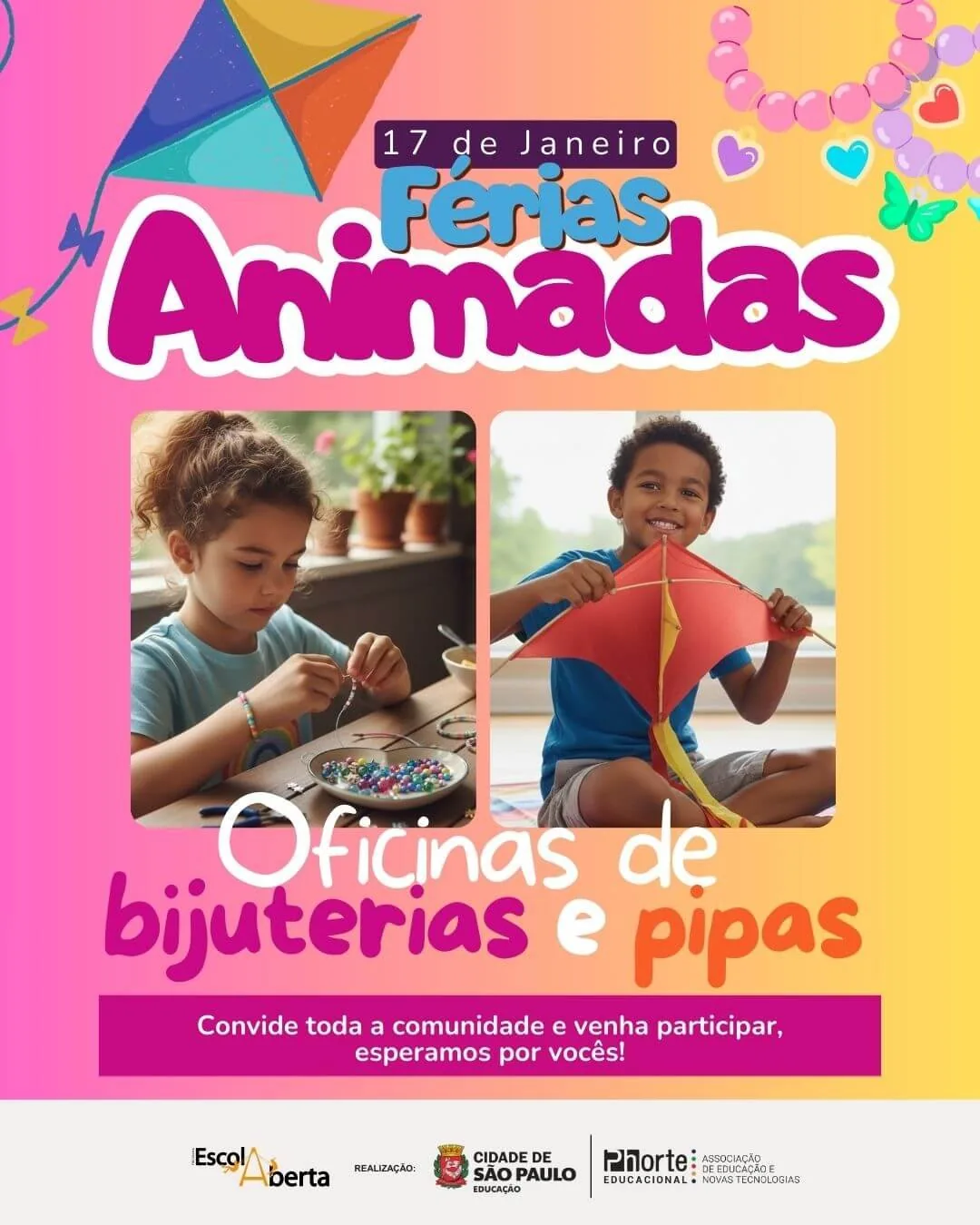 Oficinas de bijuterias e pipas