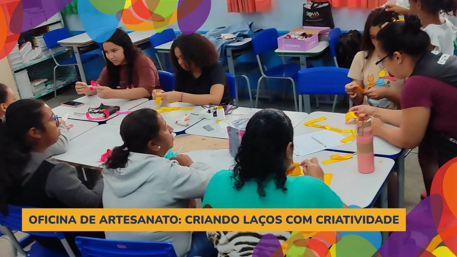 Oficina de artesanato: criando laços com criatividade