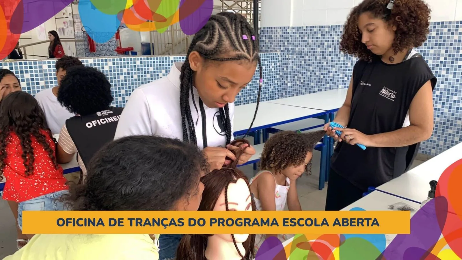 Aprender trançar: uma habilidade prática dentro do Programa Escola Aberta