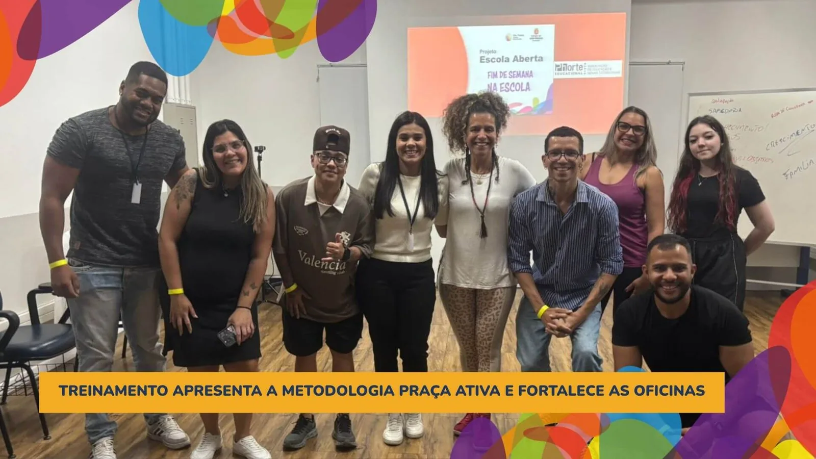 Treinamento apresenta a metodologia Praça Ativa e fortalece as oficinas
